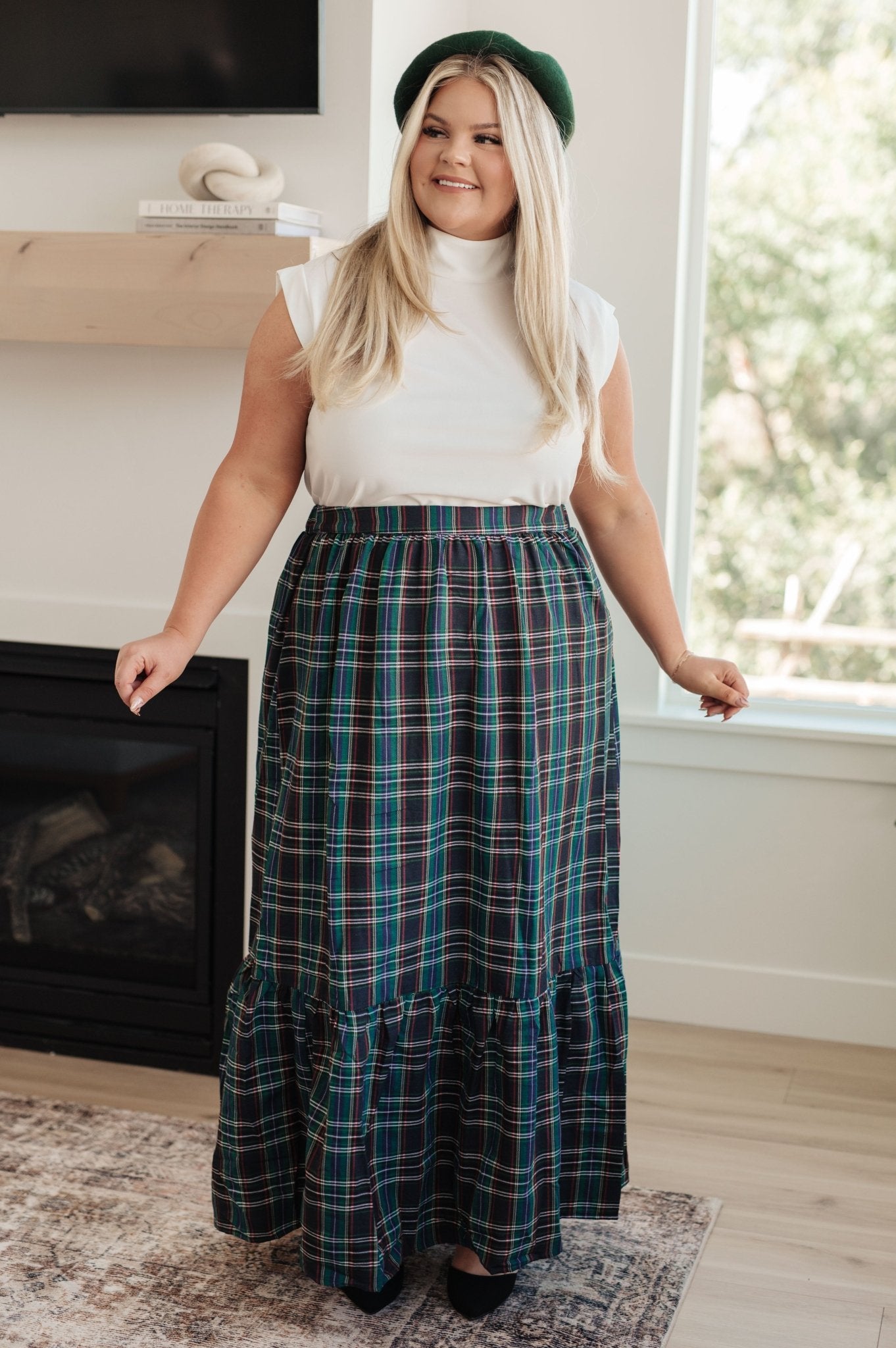 Plaid Perfection Maxi Skirt (Online Exclusive) - Uptown Boutique Ramona