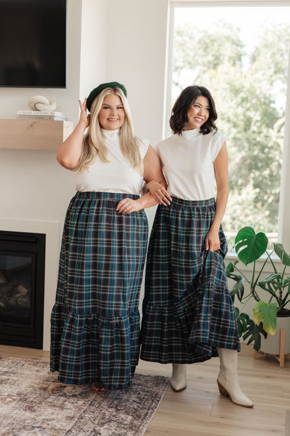 Plaid Perfection Maxi Skirt (Online Exclusive) - Uptown Boutique Ramona