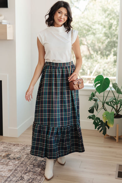 Plaid Perfection Maxi Skirt (Online Exclusive) - Uptown Boutique Ramona