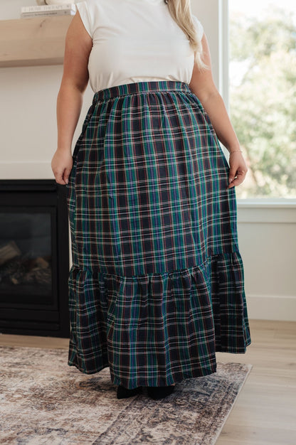 Plaid Perfection Maxi Skirt (Online Exclusive) - Uptown Boutique Ramona