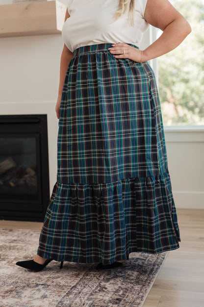 Plaid Perfection Maxi Skirt (Online Exclusive) - Uptown Boutique Ramona