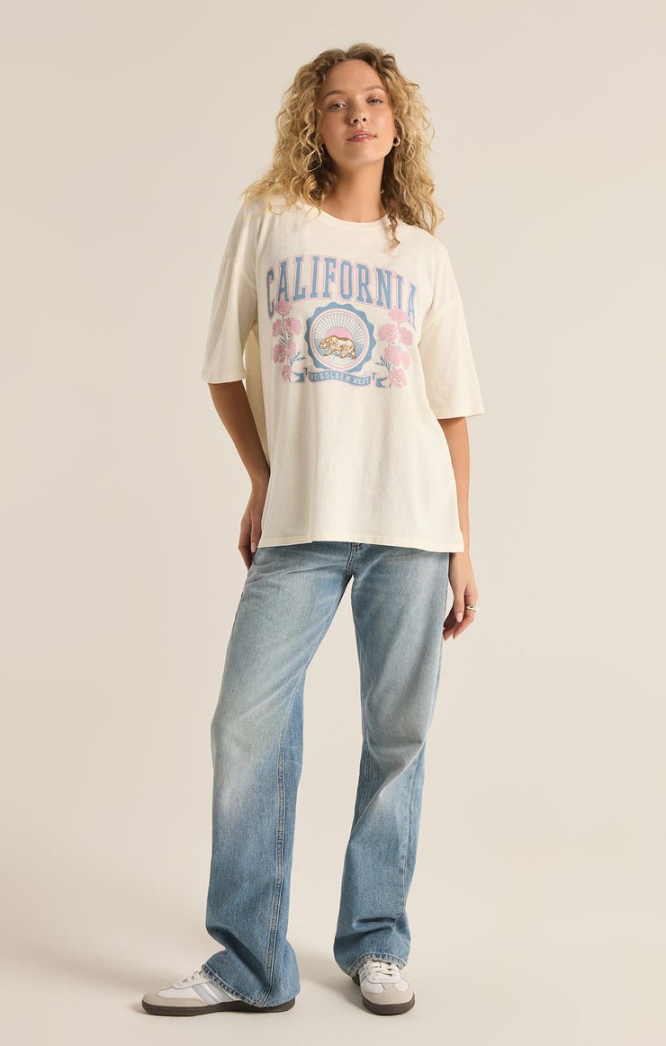 POPPY BEAR SOCAL OVERSIZED TEE - Uptown Boutique Ramona