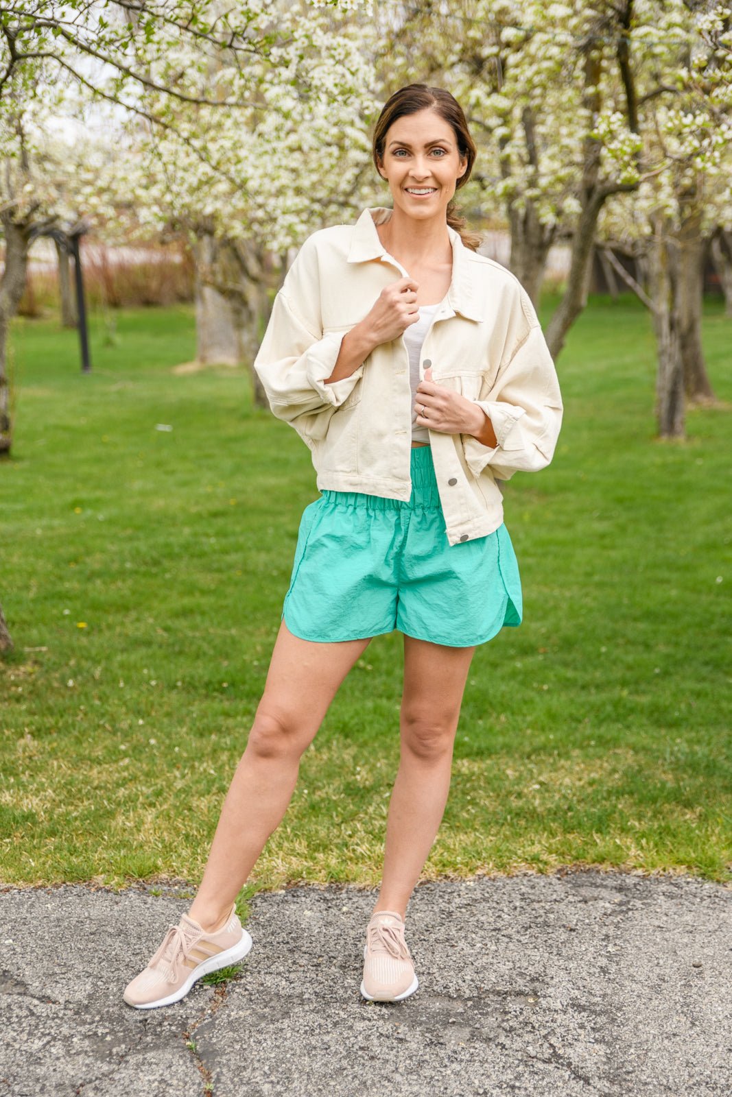 Potential Energy Shorts in Mint (Online Exclusive) - Uptown Boutique Ramona