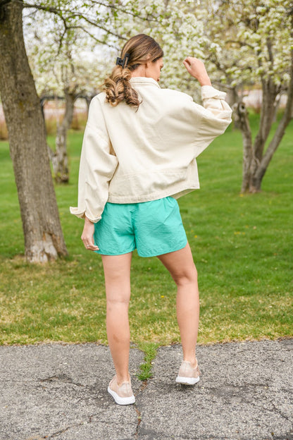 Potential Energy Shorts in Mint (Online Exclusive) - Uptown Boutique Ramona