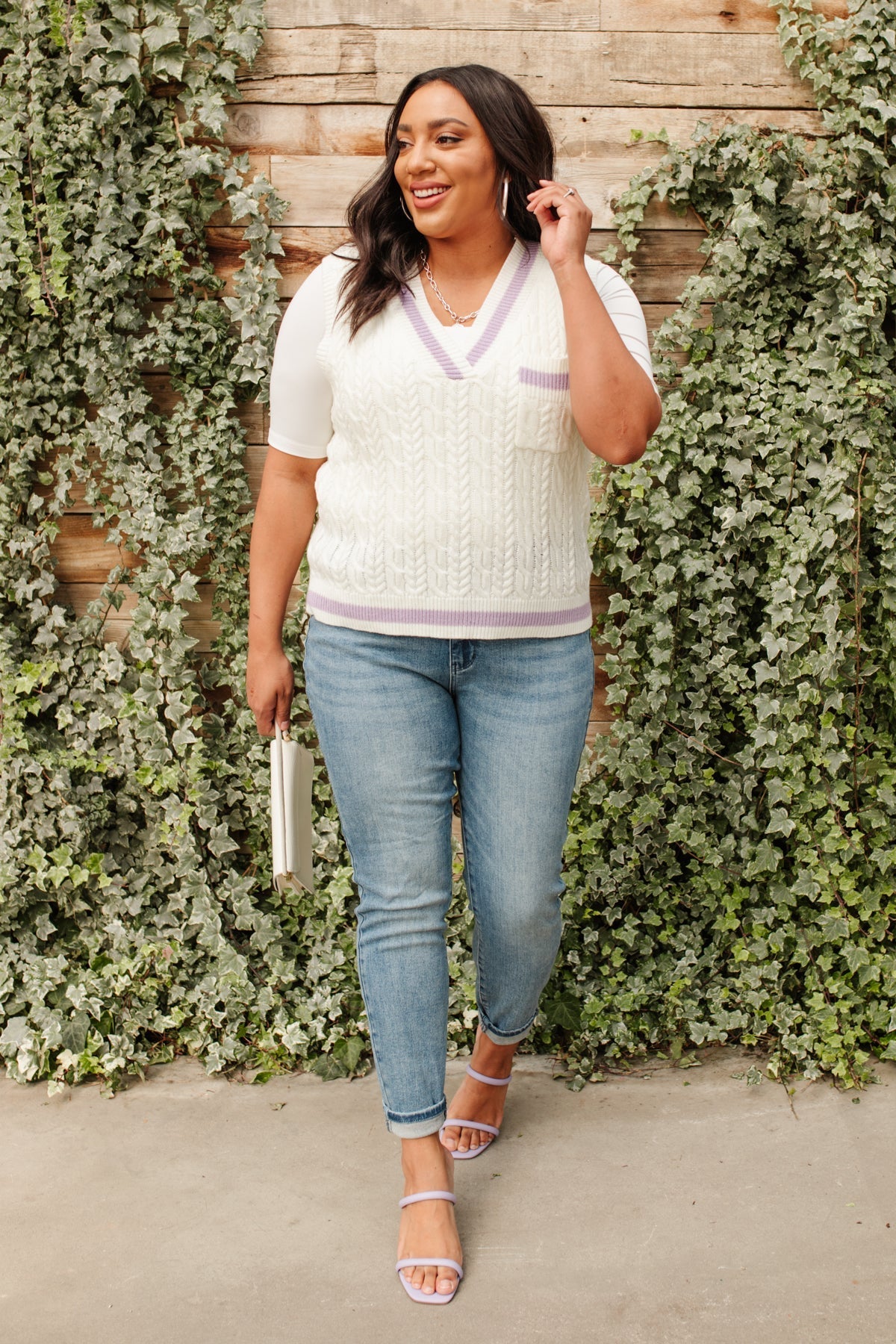 Power Girl Sweater Vest (Online Exclusive) - Uptown Boutique Ramona