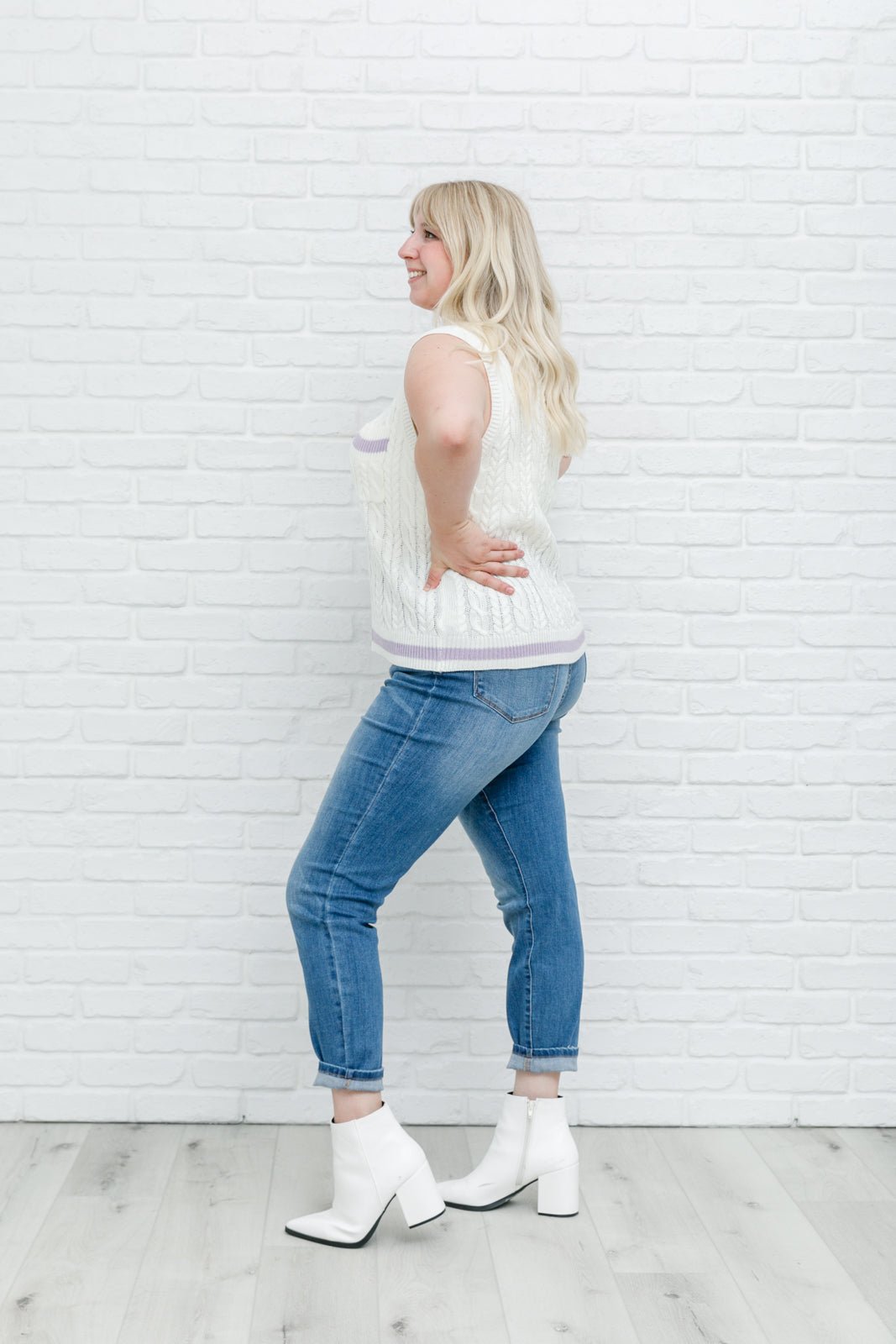 Power Girl Sweater Vest (Online Exclusive) - Uptown Boutique Ramona