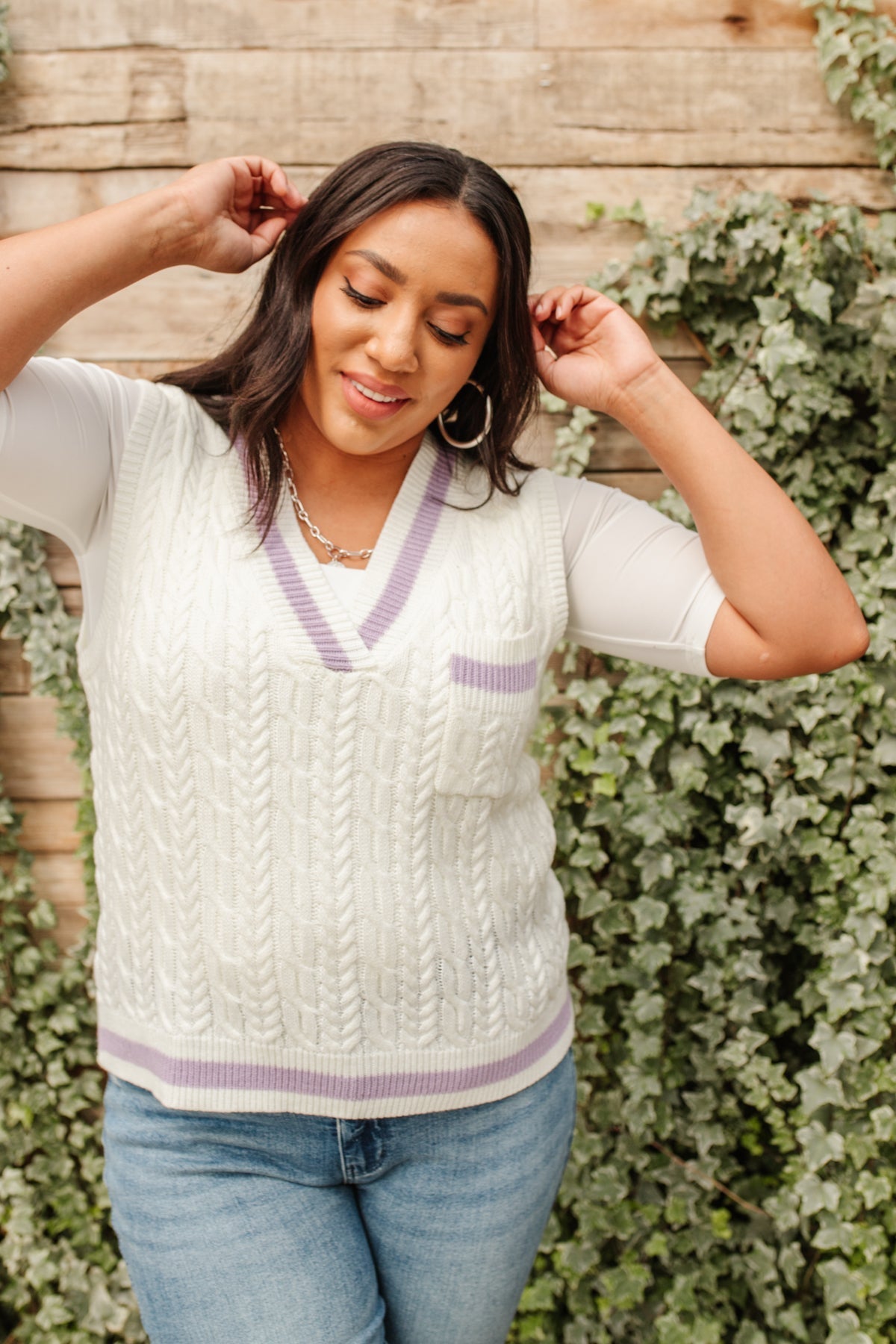 Power Girl Sweater Vest (Online Exclusive) - Uptown Boutique Ramona