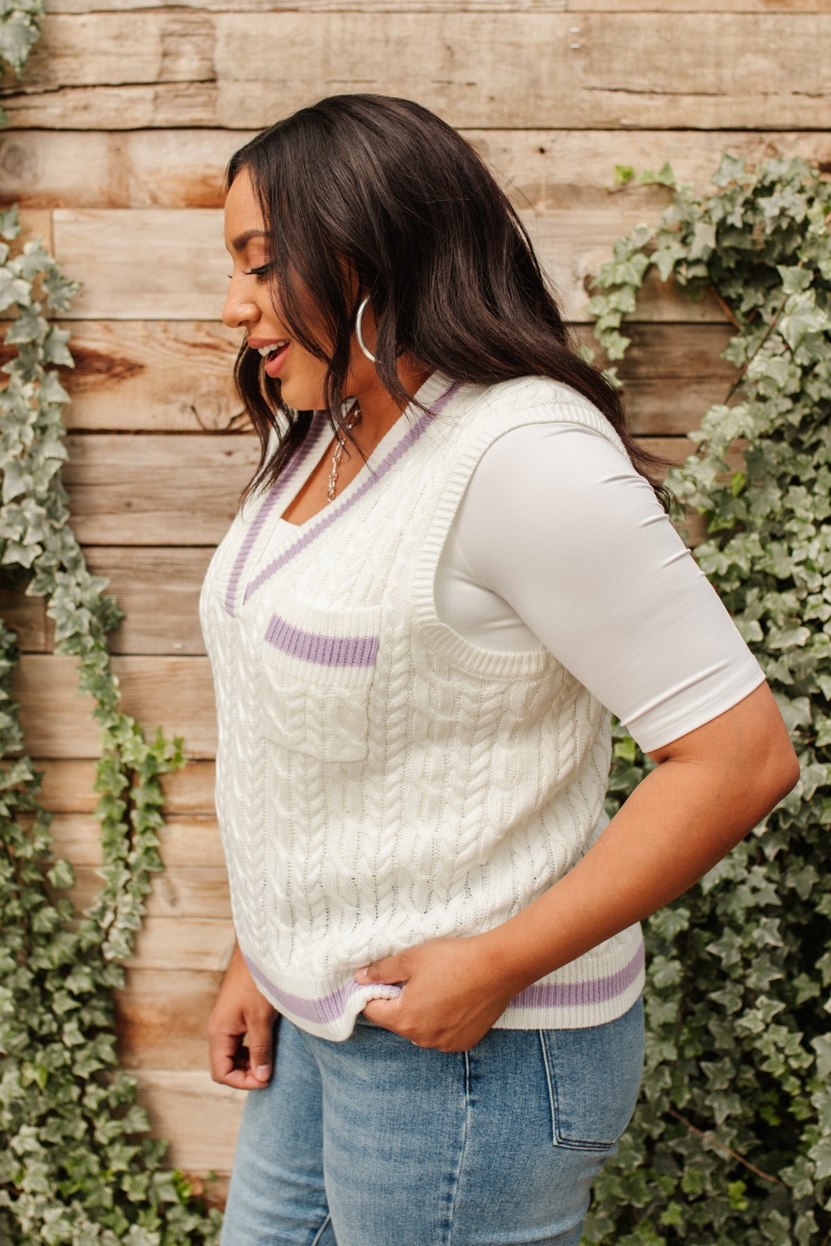 Power Girl Sweater Vest (Online Exclusive) - Uptown Boutique Ramona