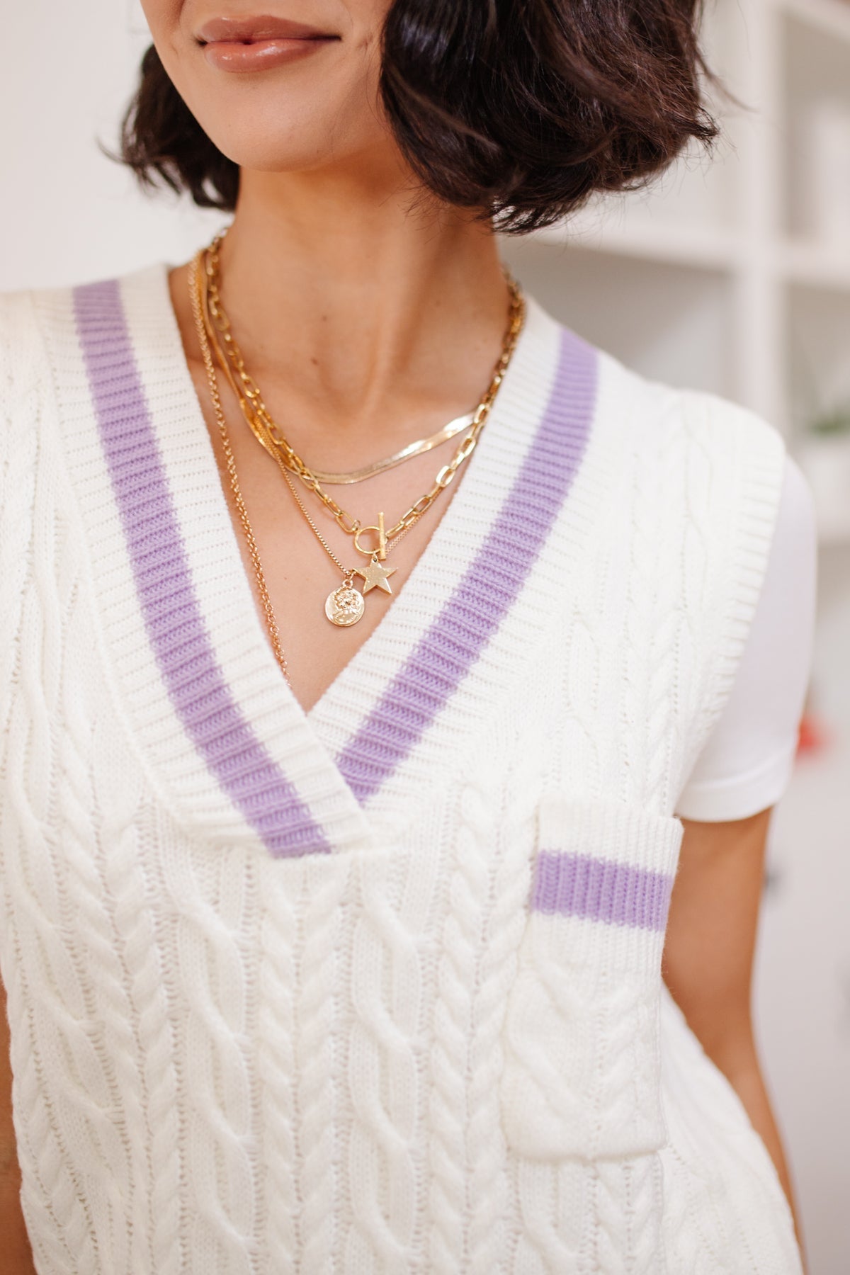 Power Girl Sweater Vest (Online Exclusive) - Uptown Boutique Ramona