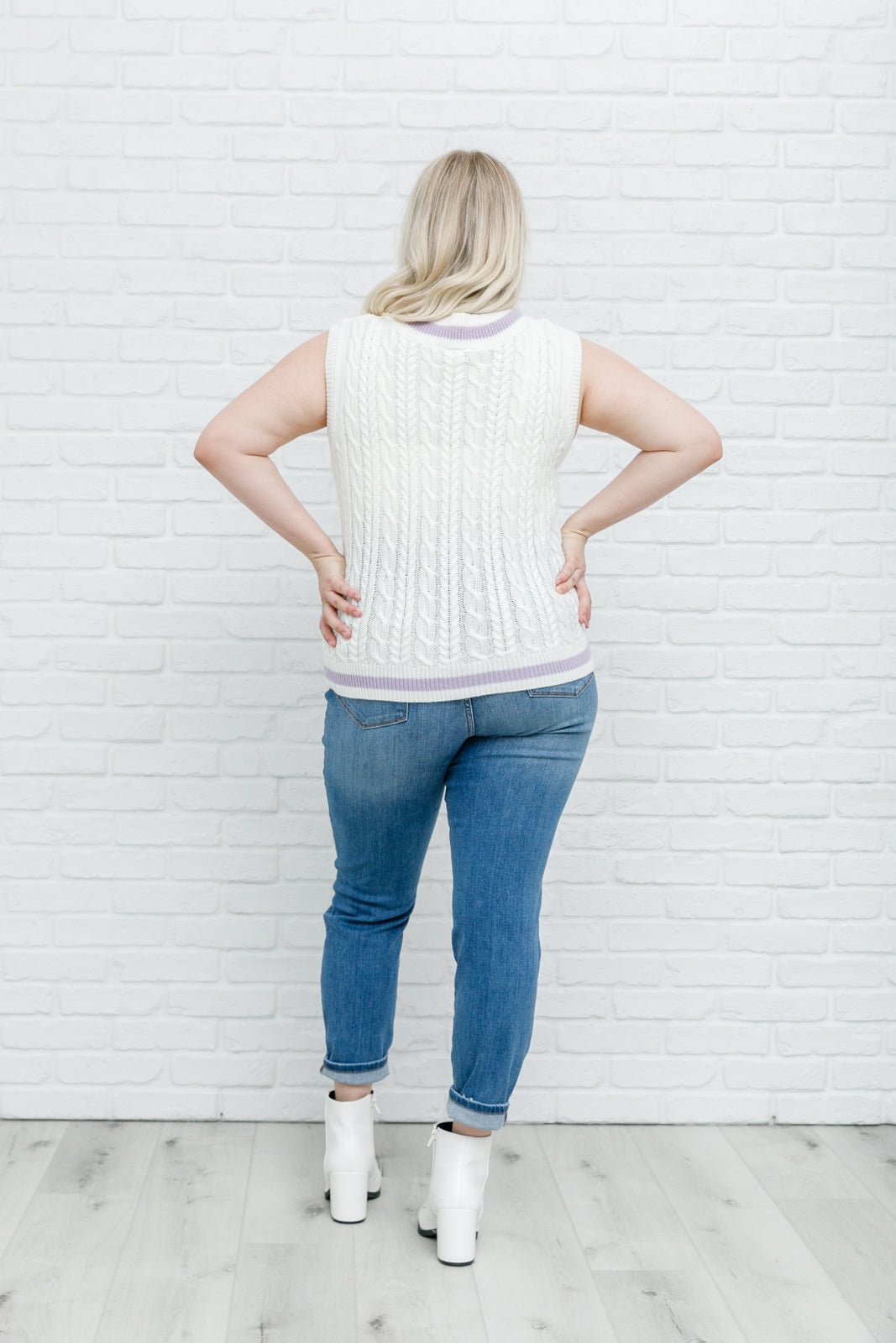 Power Girl Sweater Vest (Online Exclusive) - Uptown Boutique Ramona