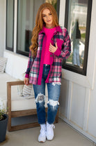 Previous Engagement Halter Neck Sweater Tank in Pink (Online Exclusive) - Uptown Boutique Ramona