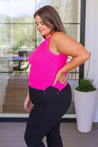 Previous Engagement Halter Neck Sweater Tank in Pink (Online Exclusive) - Uptown Boutique Ramona
