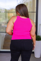 Previous Engagement Halter Neck Sweater Tank in Pink (Online Exclusive) - Uptown Boutique Ramona