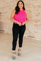 Previous Engagement Halter Neck Sweater Tank in Pink (Online Exclusive) - Uptown Boutique Ramona