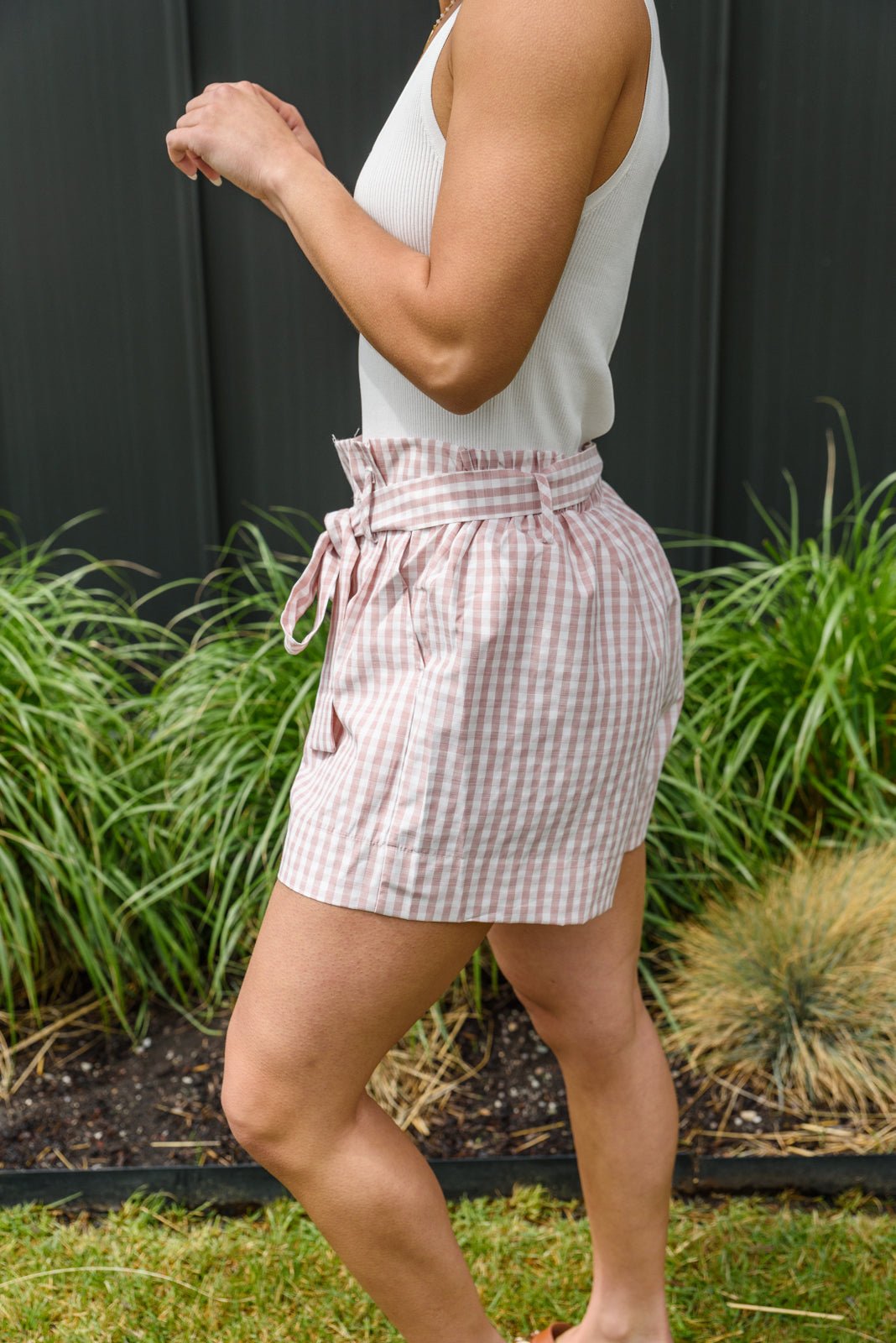 Prim & Pretty Gingham Tie Shorts (Online Exclusive) - Uptown Boutique Ramona