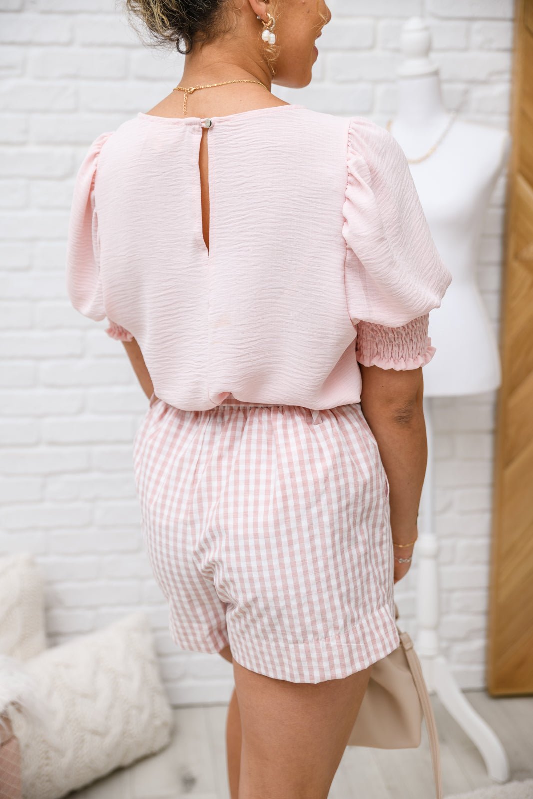 Prim & Pretty Gingham Tie Shorts (Online Exclusive) - Uptown Boutique Ramona