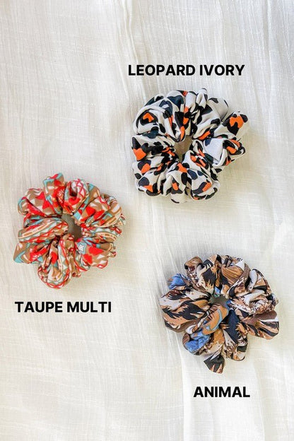 Printed Scrunchies - Uptown Boutique Ramona