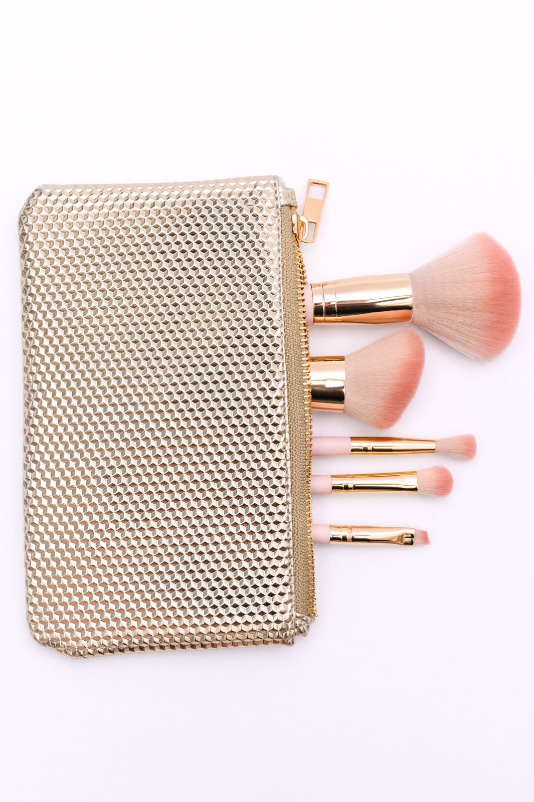 Pure Glam 5 Piece Brush Set with Bag (Online Exclusive) - Uptown Boutique Ramona