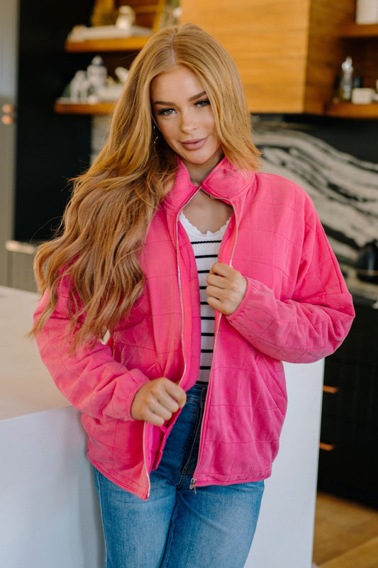 Quilted and Covered Quilted Jacket (Online Exclusive) - Uptown Boutique Ramona