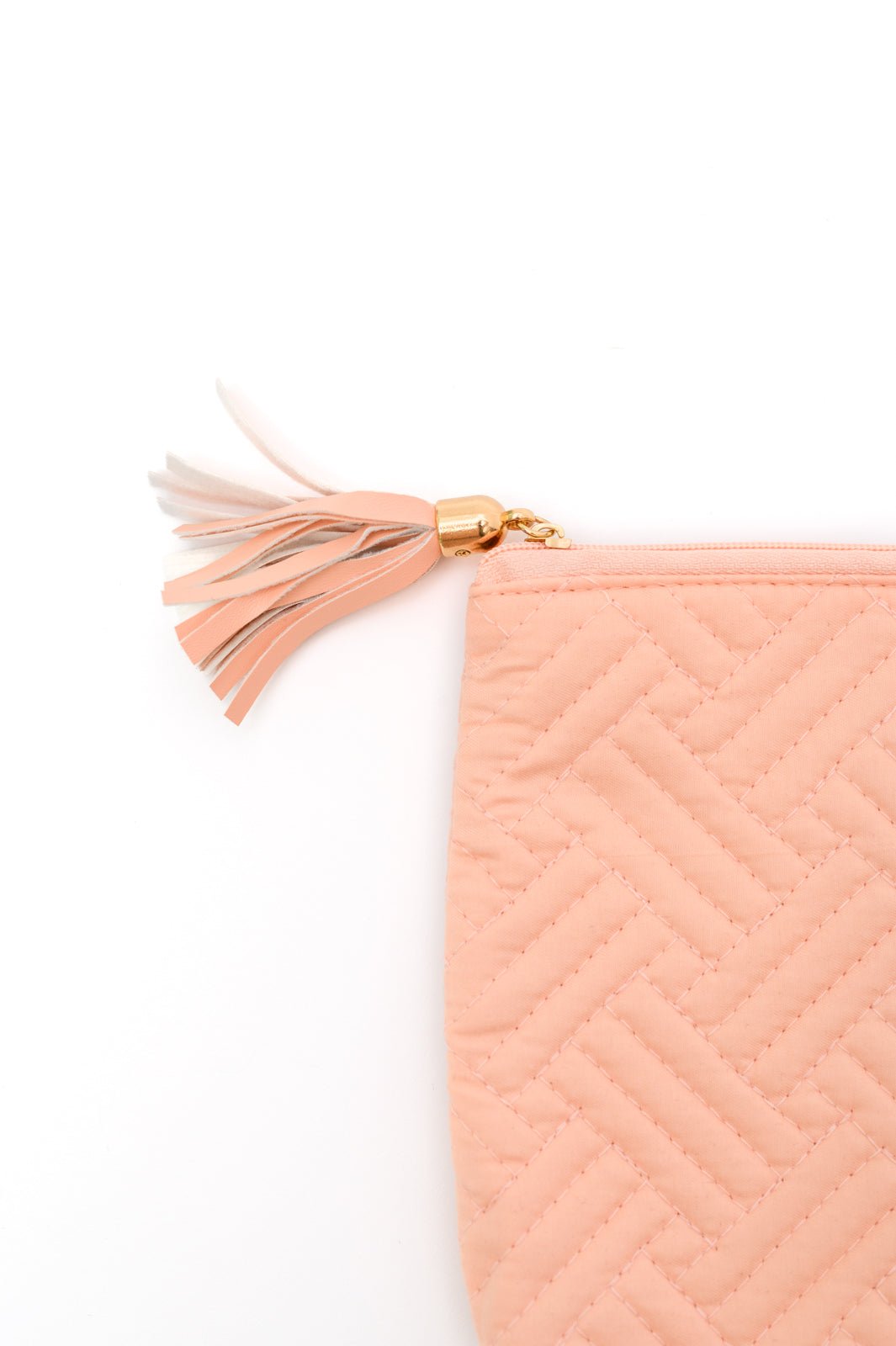 Quilted Travel Zip Pouch in Pink (Online Exclusive) - Uptown Boutique Ramona