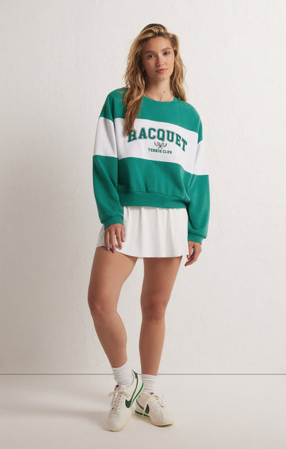 RACQUET SWEATSHIRT - Uptown Boutique Ramona