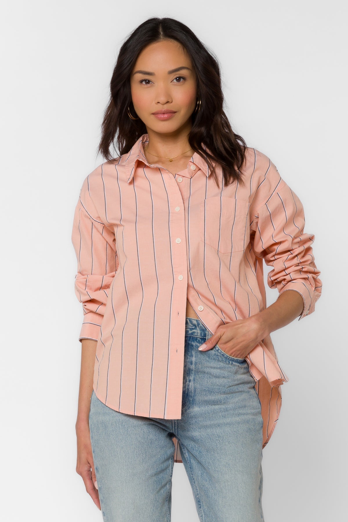 Randall Stripe Shirt - Uptown Boutique Ramona