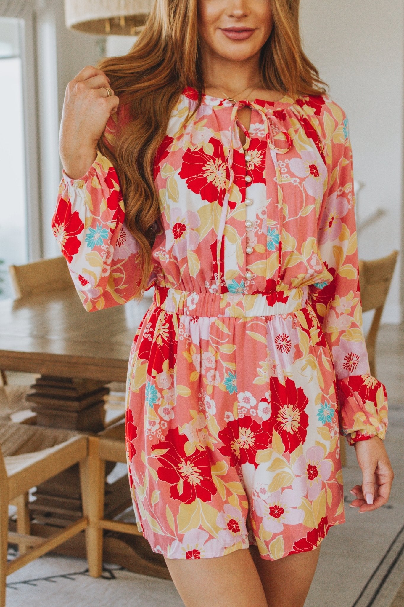 Rare Beauty Floral Romper (Online Exclusive) - Uptown Boutique Ramona