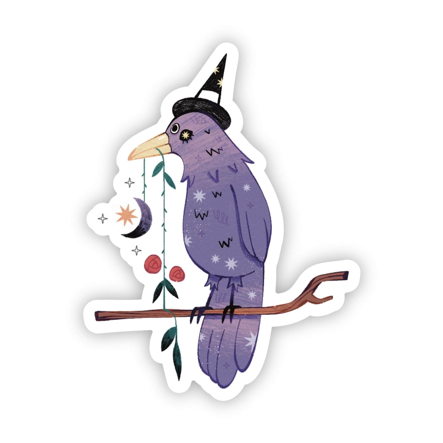 Raven witch sticker - Uptown Boutique Ramona