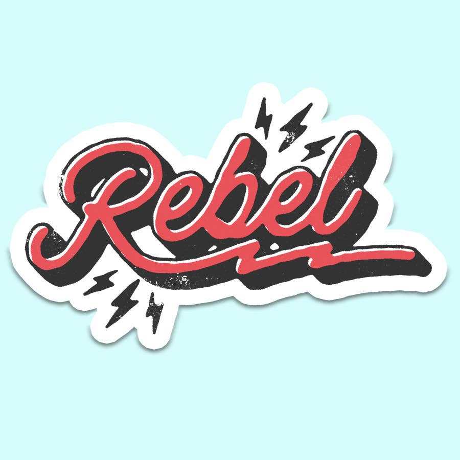 Rebel Sticker - Uptown Boutique Ramona