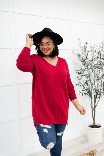 Red Carpet Tunic Top (Online Exclusive) - Uptown Boutique Ramona