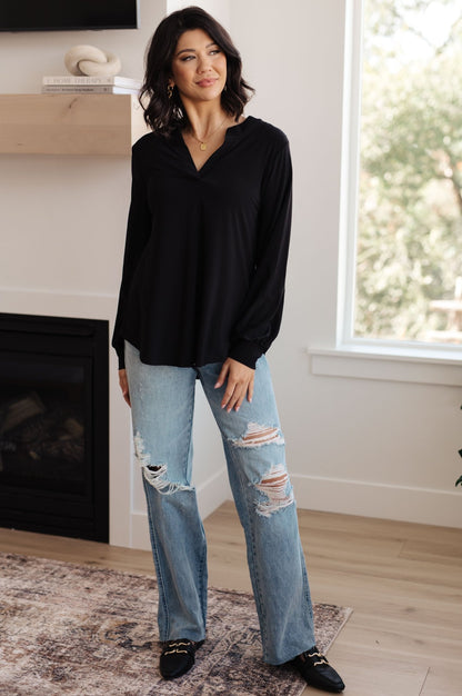 Relatively Relatable V - Neck Top (Online Exclusive) - Uptown Boutique Ramona