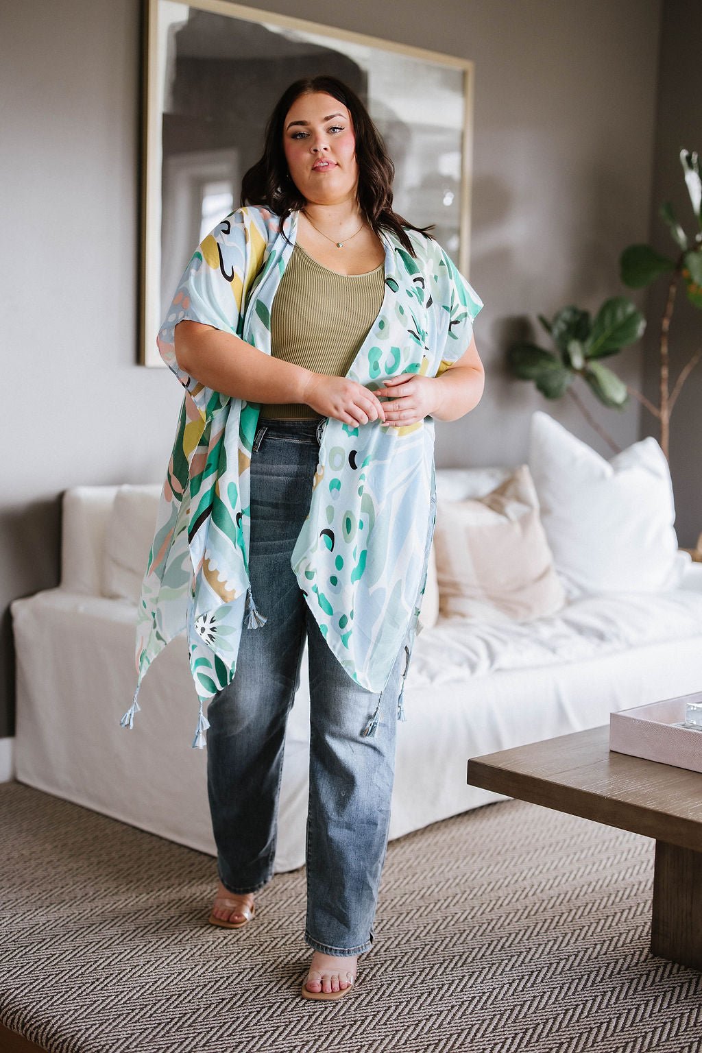 Relevant Ribbed Seamless Reversible Tank in Moss (Online Exclusive) - Uptown Boutique Ramona