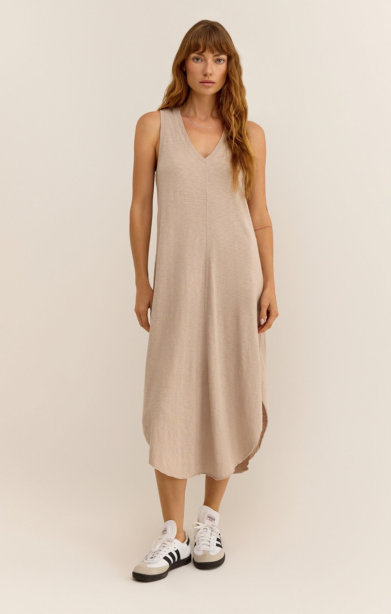 REVERIE SLUB MIDI DRESS - Uptown Boutique Ramona