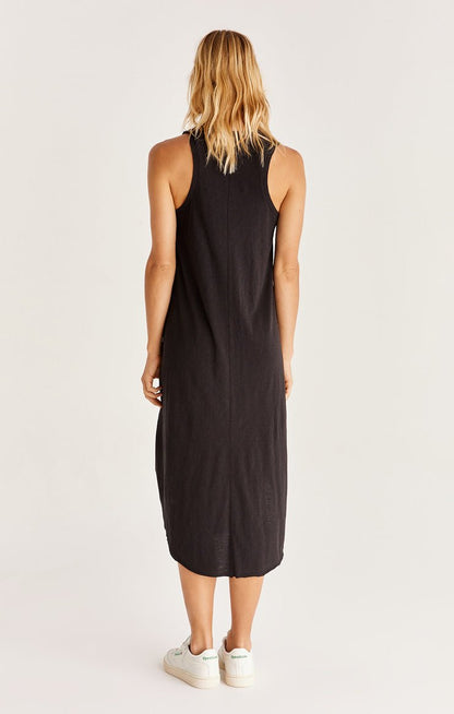 REVERIE SLUB MIDI DRESS - Uptown Boutique Ramona