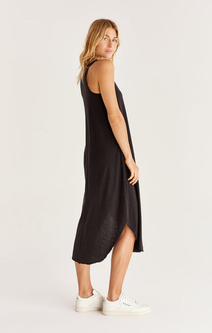 REVERIE SLUB MIDI DRESS - Uptown Boutique Ramona