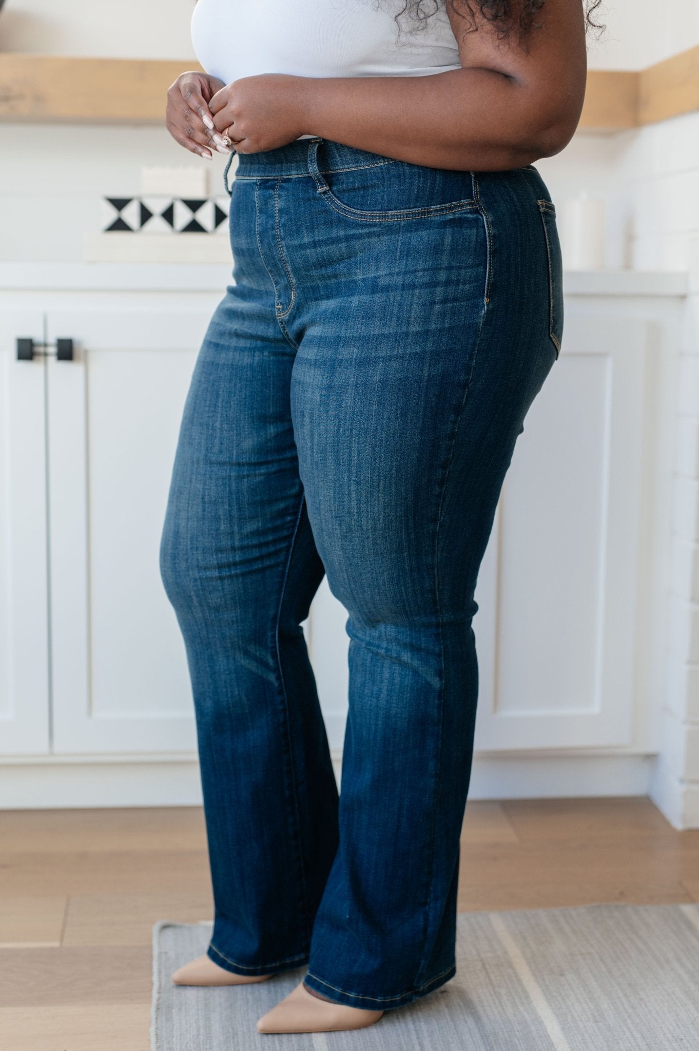 Ricki High Rise Pull On Slim Bootcut Jeans (Online Exclusive) - Uptown Boutique Ramona