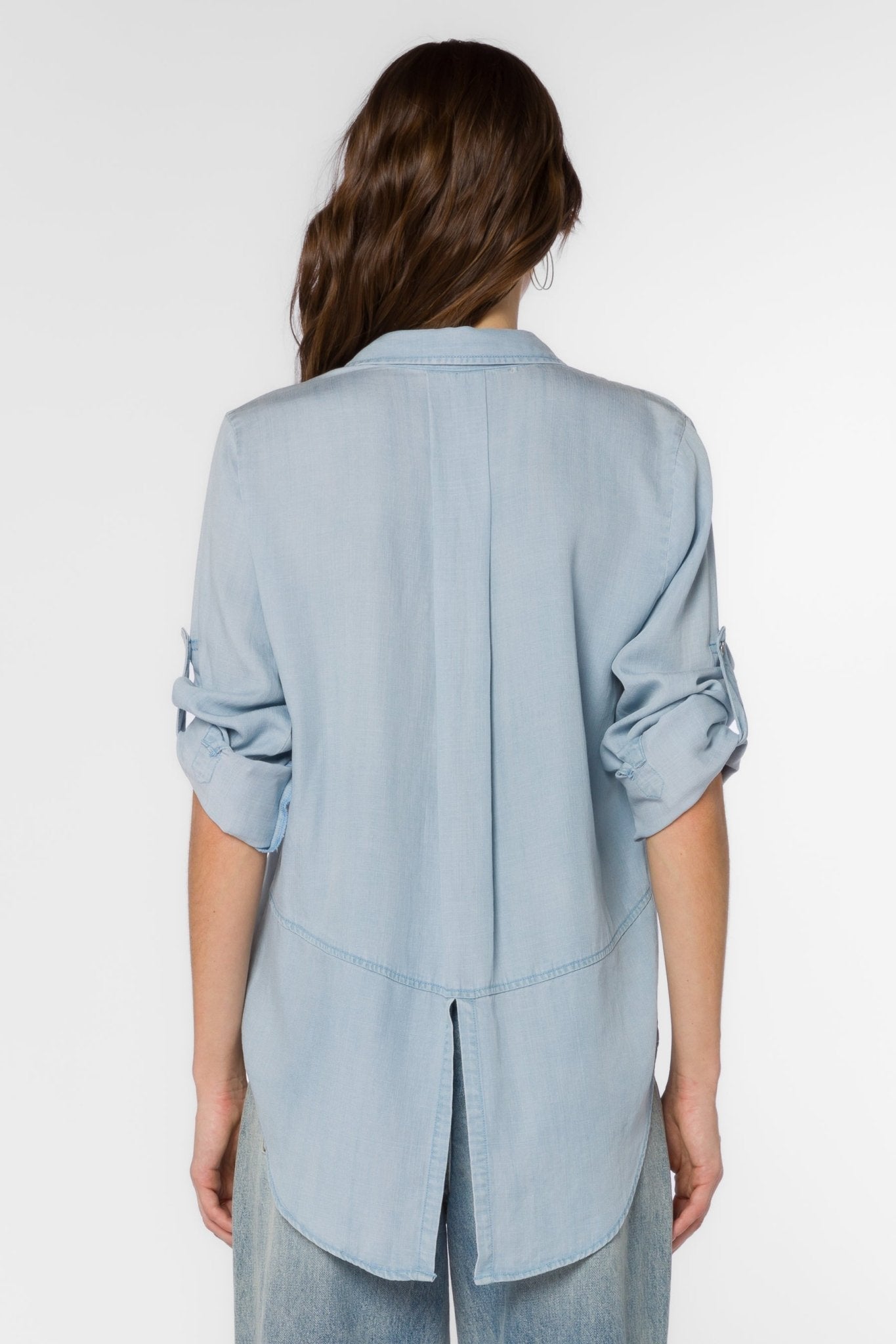 RILEY CATALINA BLUE SHIRT - Uptown Boutique Ramona