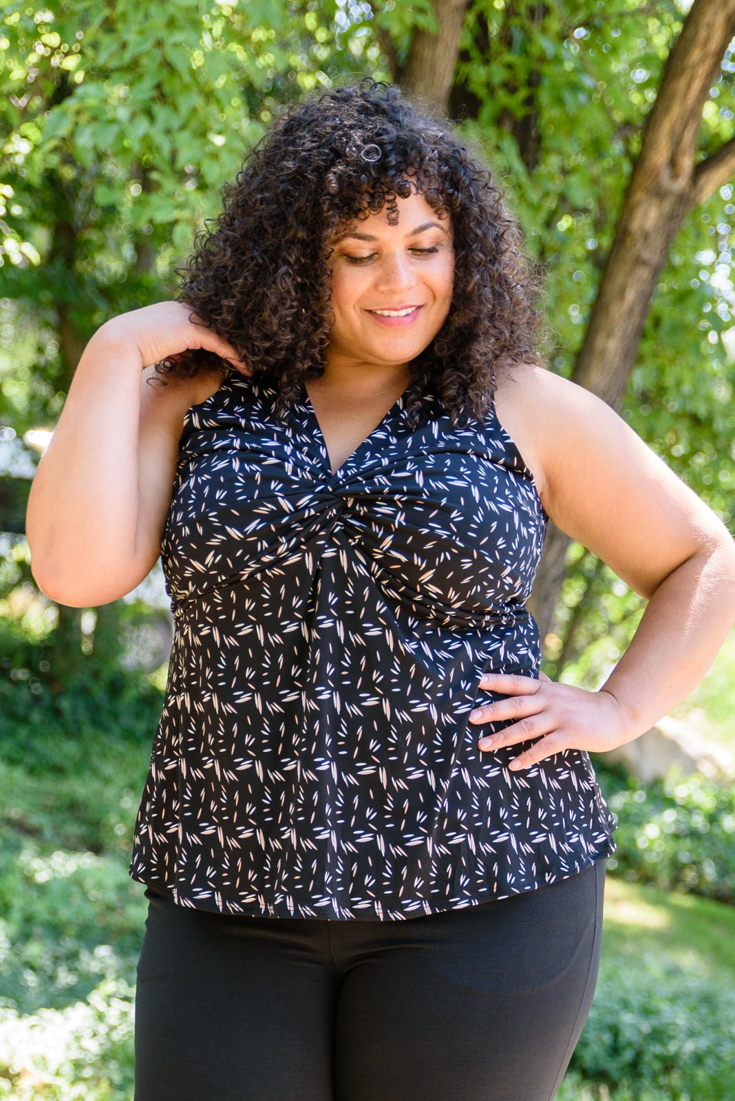 Role Model Sleeveless Blouse (Online Exclusive) - Uptown Boutique Ramona