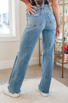 Rose High Rise 90's Straight Jeans in Light Wash (Online Exclusive) - Uptown Boutique Ramona