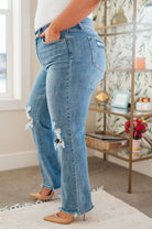 Rose High Rise 90's Straight Jeans in Light Wash (Online Exclusive) - Uptown Boutique Ramona