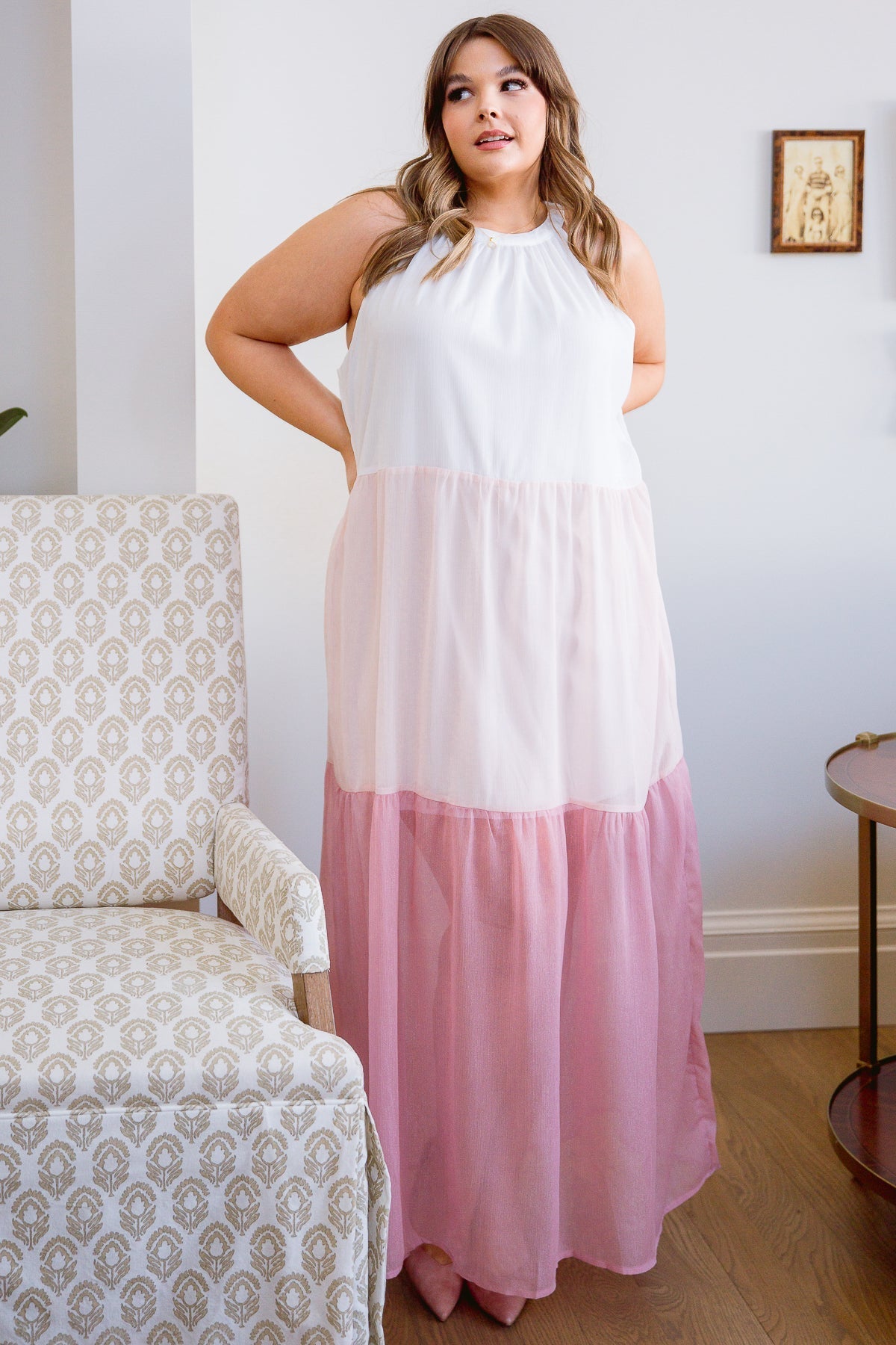 Rosè Maxi Dress (Online Exclusive) - Uptown Boutique Ramona