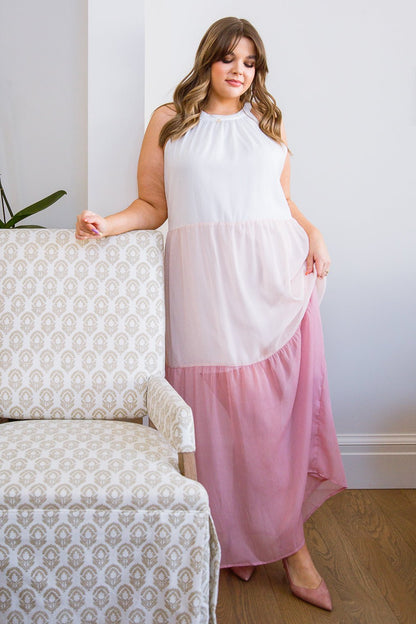 Rosè Maxi Dress (Online Exclusive) - Uptown Boutique Ramona