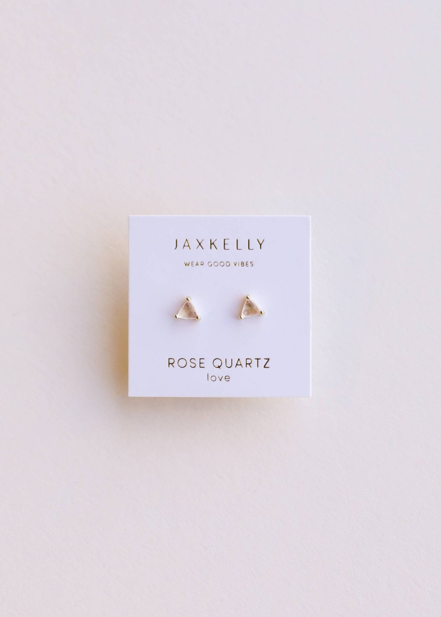 Rose Quartz Mini Energy Gem Earring - Uptown Boutique Ramona