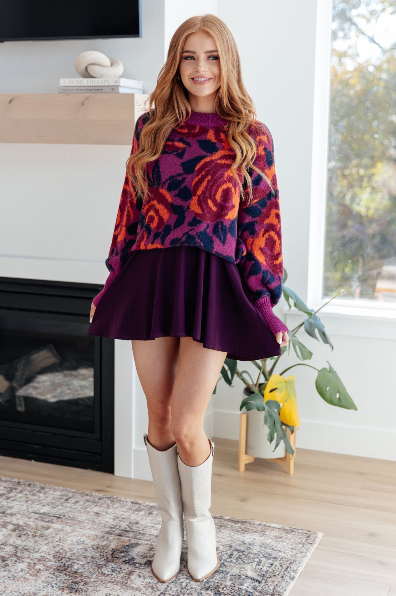 Rosie Posey Floral Sweater (Online Exclusive) - Uptown Boutique Ramona