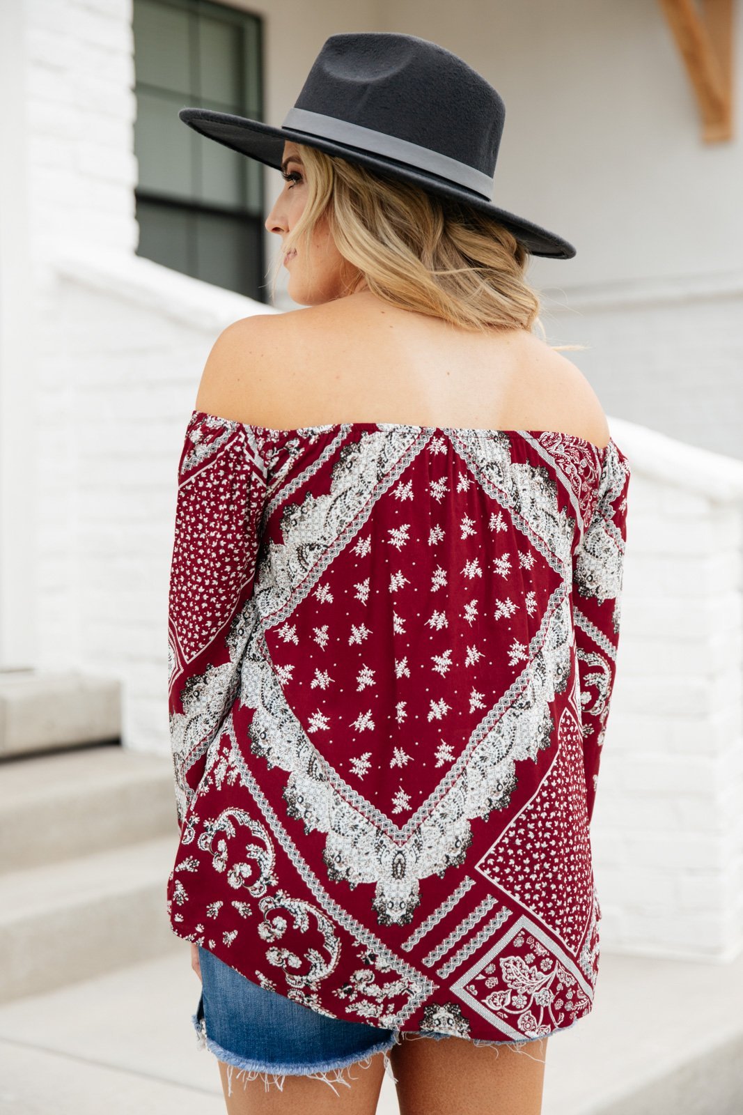 Runaway Top in Burgundy (Online Exclusive) - Uptown Boutique Ramona