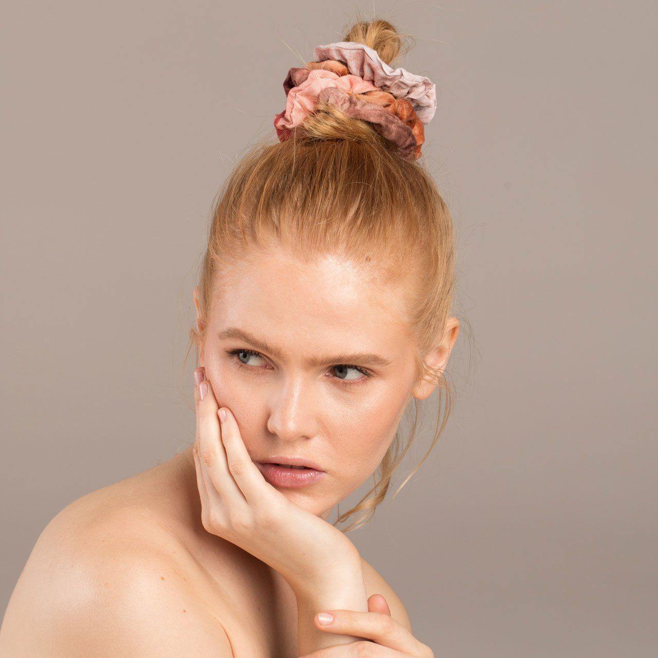 Rust Tie Dye Scrunchies - Uptown Boutique Ramona