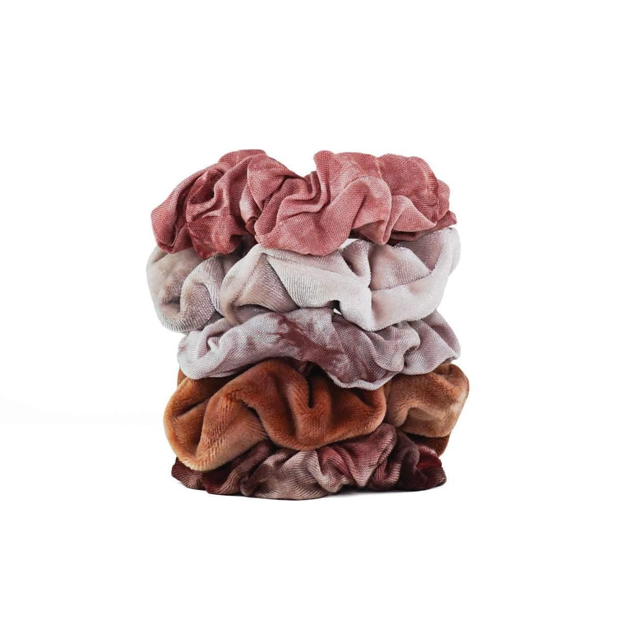 Rust Tie Dye Scrunchies - Uptown Boutique Ramona