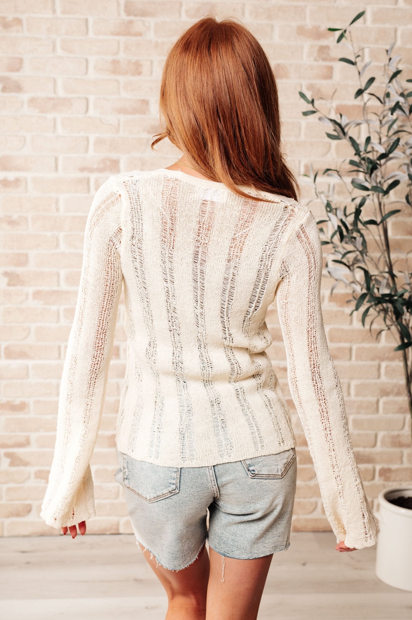 San Tropez Lightweight Knit Cardigan in Cream (Online Exclusive) - Uptown Boutique Ramona