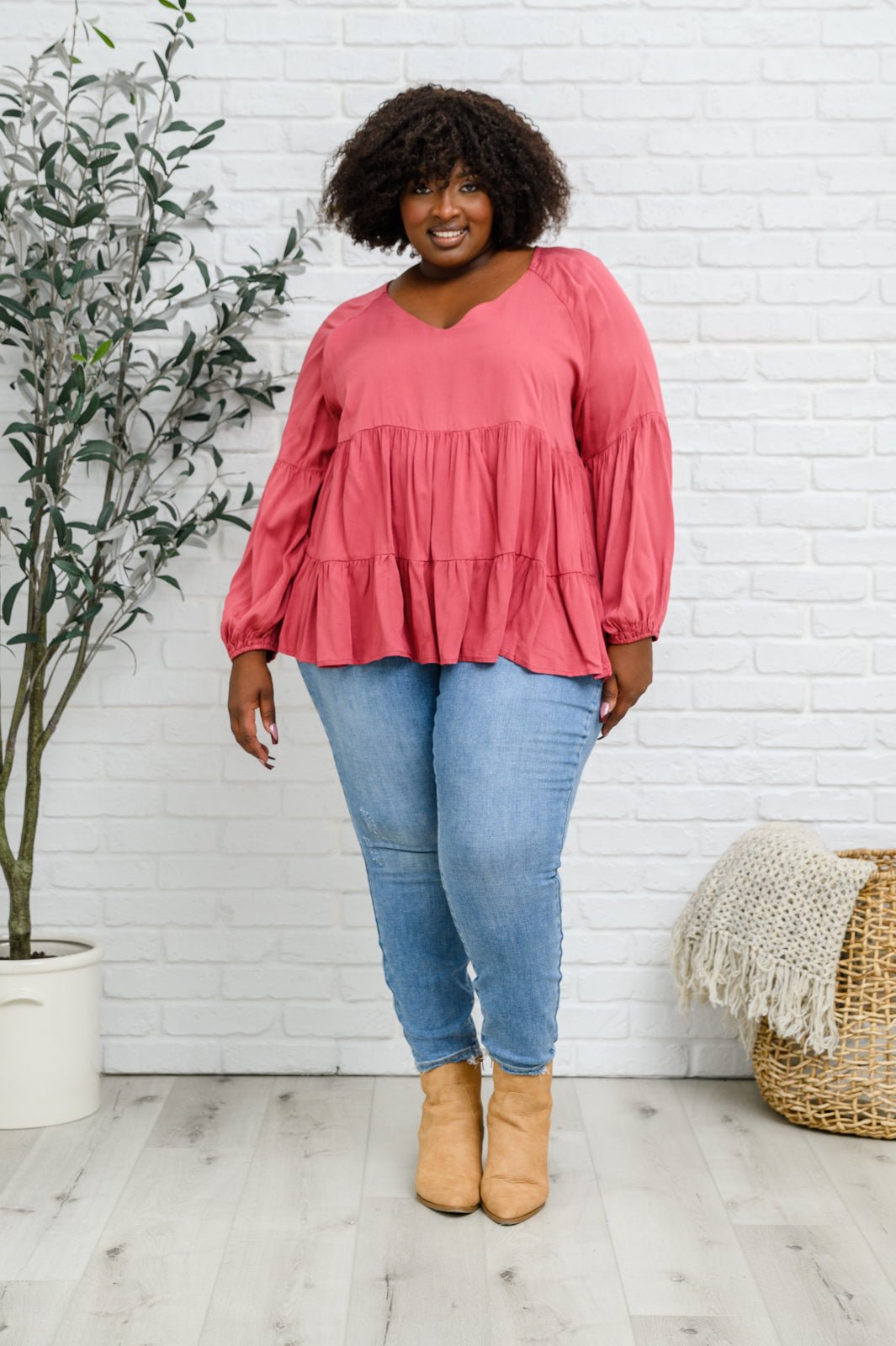 Sassy Swing Tiered Top (Online Exclusive) - Uptown Boutique Ramona