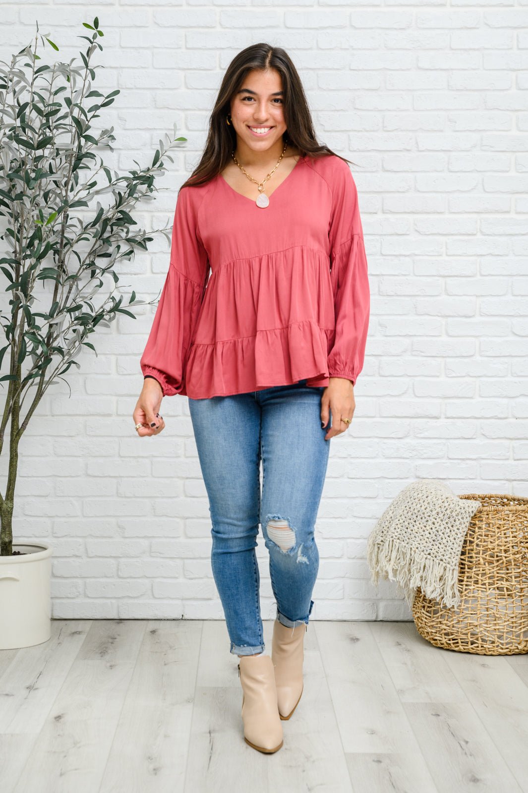 Sassy Swing Tiered Top (Online Exclusive) - Uptown Boutique Ramona